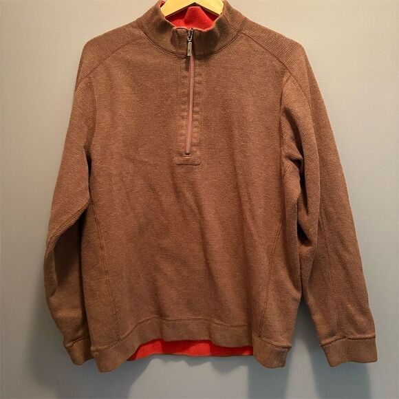 Tommy Bahama Other - Tommy Bahama Men's Reversible 1/4 Zip Pullover Sweater Size L Multicolor